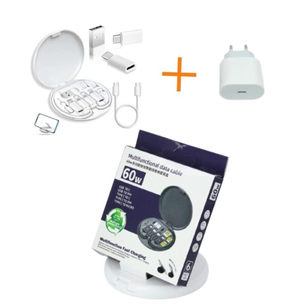 Kit Multifonction 8 en 1 pour téléphones avec boitier de charge fast 60W offert