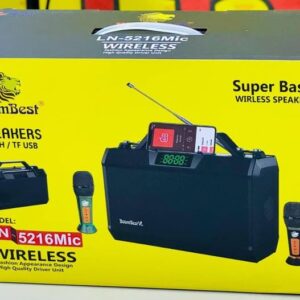 🔊 BoomBest LN-5216Mic Wireless Speaker – Enceinte Bluetooth Super Bass avec Microphone