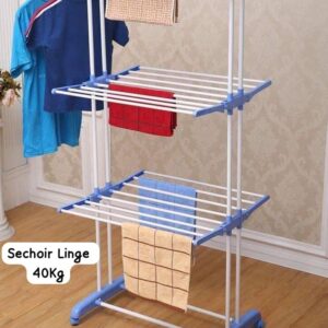 🧺 Séchoir à Vêtements 3 Niveaux - Metal Three-Layer Modern Flexible Design Drying Rack