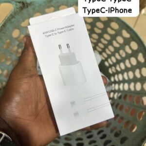 ⚡ 40W USB-C Power Adapter – Chargeur Rapide Type-C avec Câble