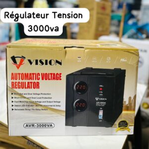 ⚡ Régulateur de Tension VISION 3000VA – Protection électrique | Stabilisateur automatique