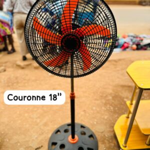 Ventilateur sur pied Couronne 18” – Puissant | 3 vitesses | Design moderne