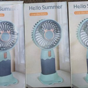 Mini Ventilateur Hello Summer – Rechargeable | Silencieux | Design mignon