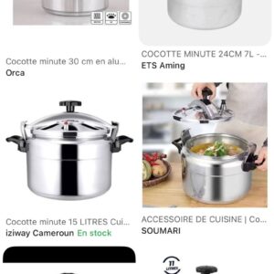 🍲 Cocotte Minute – 9L & 15L | Cuisson Rapide | Haute Résistance
