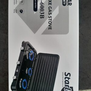 🔥 Réchaud à Gaz STARLUX SGS-6002B – 2 Foyers | Non Automatique | Haute Performance