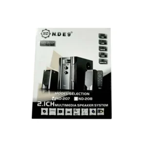 🔊 NDE9 ND-207 Woofer 2.1 – Bluetooth / USB / SD / FM (40W)